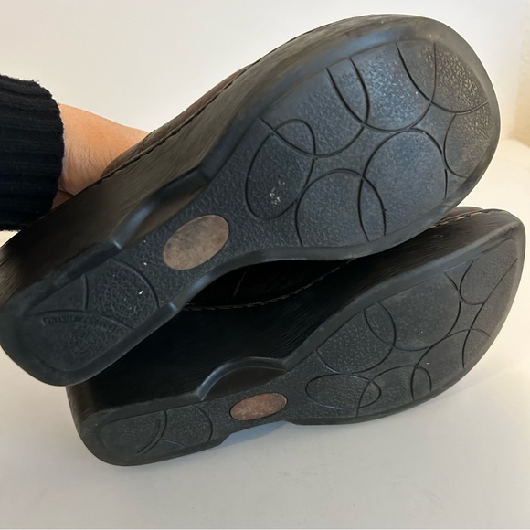 Born brown genuine leather slip on clogs mules S 8 EU 39 cottage core comfy Y2K - Picture 10 of 10